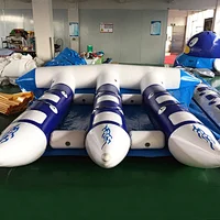 Exciting Model Towable Inflatable Flying Fish Tube Boat For Water amusement