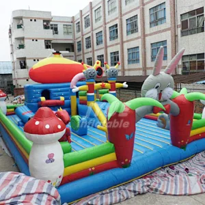 Factory Blow Up Playhouse Inside Rabbit Kids Bounce Jump House For Garden