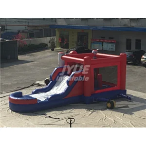 Spider-Man Kids Fun Bounce Castle Commercial Inflatable Bounce House With Slide