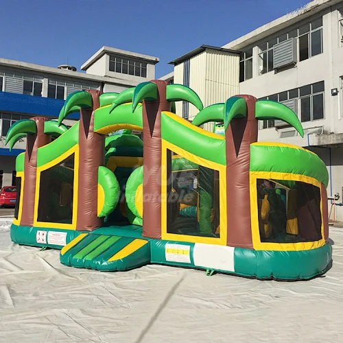 New Jungle Inflatable Big Fun City Amusement Park Kids Inflatable Playground With Protect Cover