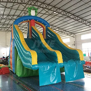 Mini Size Frog Inflatable Pool Slide For Inground Swimming Pools