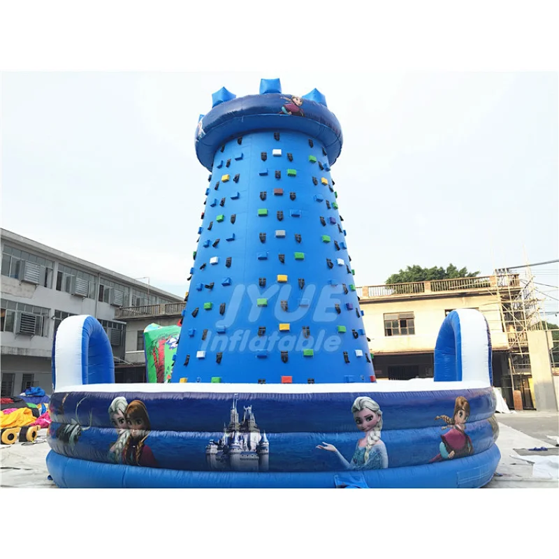 Giant Inflatable Volcano Rock Climbing Wall , Inflatable Climbing Mountain For Sale 9M