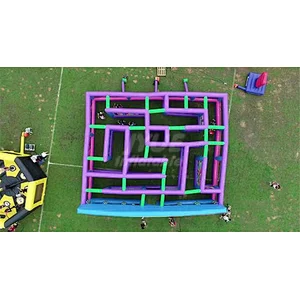 High Quality Large Inflatable Maze For Adults And Kids Huanted Corn Maze Game
