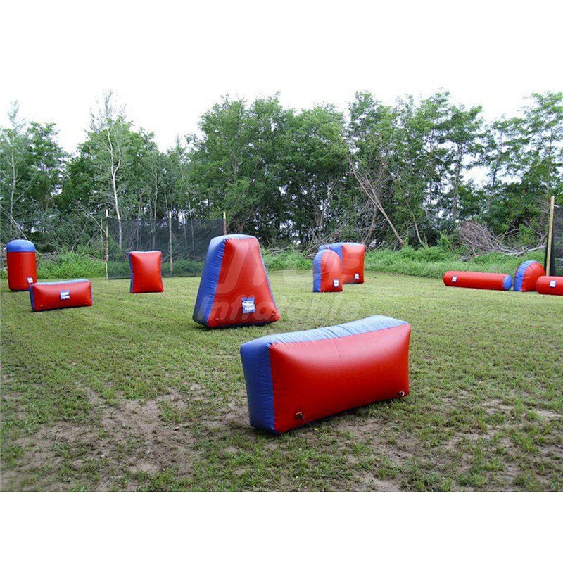 Customized PLATO PVC Tarpaulin Inflatable Bunker Obstacle Package Sell for Summer War Game