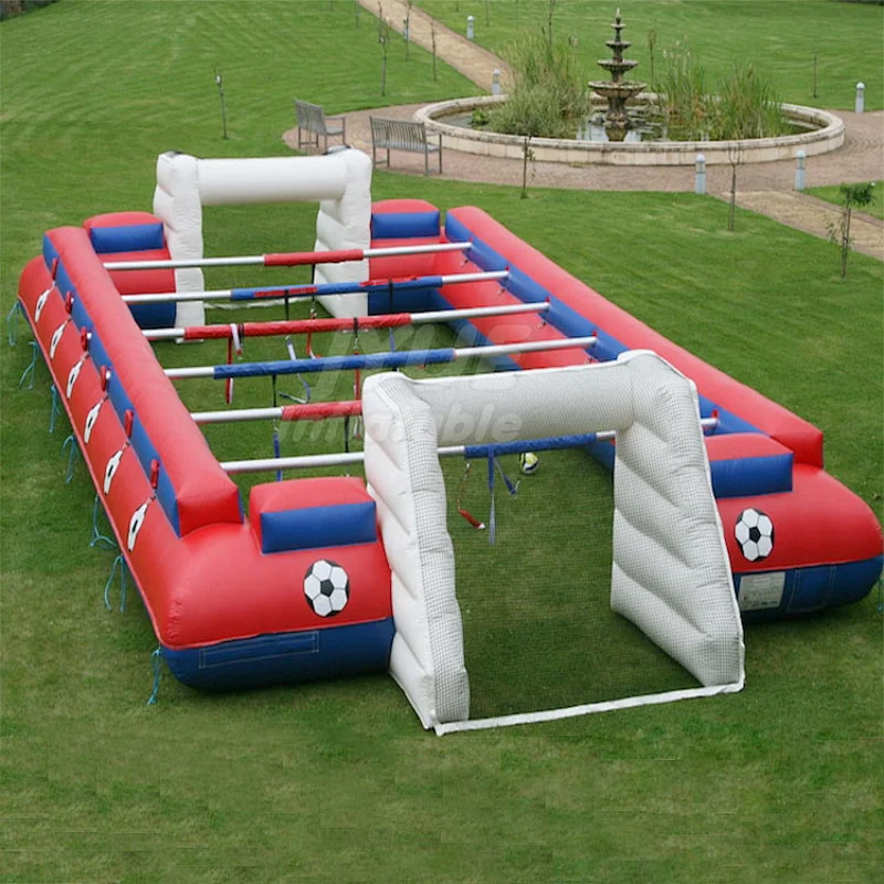 Popular Inflatable Table Football Field ,Giant Outdoor Inflatable Human Table Football Games For Sale