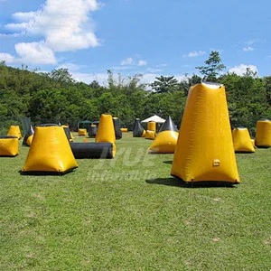 Customized PLATO PVC Tarpaulin Inflatable Bunker Obstacle Package Sell for Summer War Game