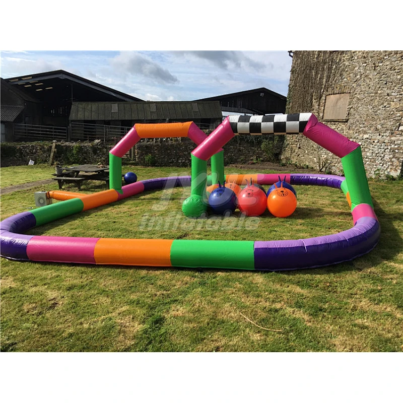 Speeding Karting Track,New Car Racing Games,Inflatable Race Track For Sale 20m