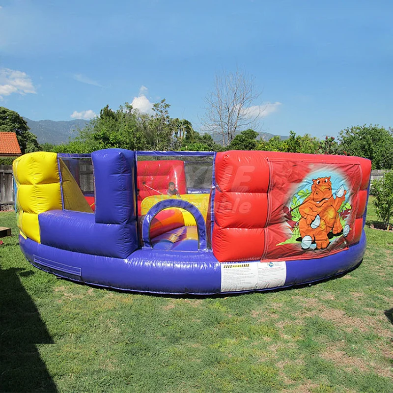 Power Test Hungy Hippo Inflatable Game For Adults N Kids Indoor Hippo Chow Down Inflatable Game For Sale