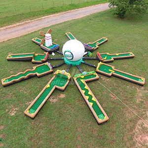 Sports Wquipment Kids Games For Sale, Inflatable Mini Golf ,Best Quality Inflatable Golf Field For Sale