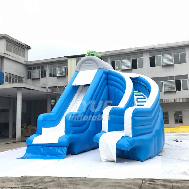Portable Water Park Tortoise Pool Slide For Sale , Inflatable Water Slide Into Pool