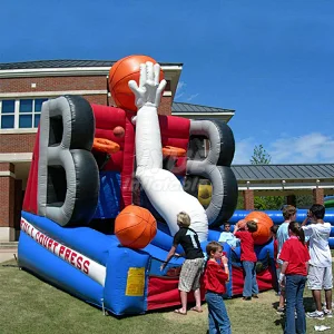Inflatable Shooting Stars Interactive Game Giant Inflatable Basketball Hook Shooting Sport For sale