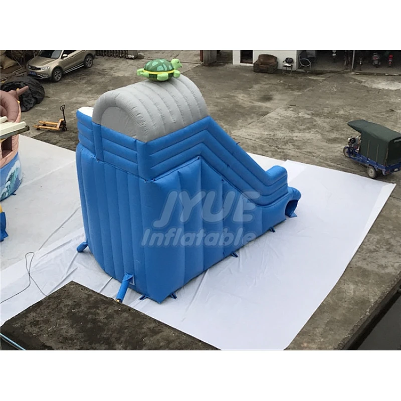 Portable Water Park Tortoise Pool Slide For Sale , Inflatable Water Slide Into Pool