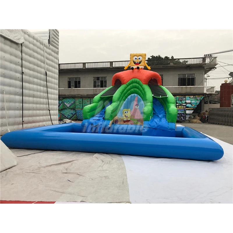 Cheap Commercial Summer Outdoor Aqua Game Big Kids Inflatable Fun Park with Slide ,Water Inflatable Park