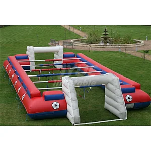 Popular Inflatable Table Football Field ,Giant Outdoor Inflatable Human Table Football Games For Sale