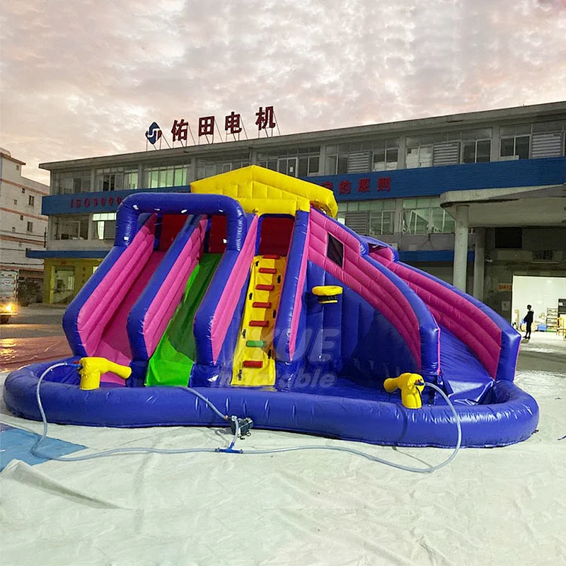 Outdoor Amusement Park Inflatable Mobile Water Park , Slide Water Park