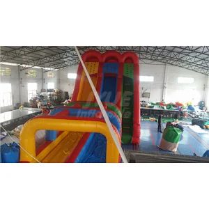Summer Water Fun Slide Tree Lane Inflatable Swimming Pool Water Slide For Adult
