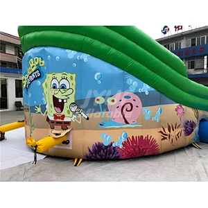 Cheap Commercial Summer Outdoor Aqua Game Big Kids Inflatable Fun Park with Slide ,Water Inflatable Park