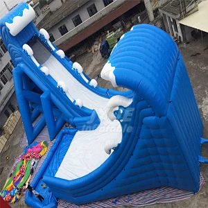 Heavy Duty Inflatable Water Slides ,  Banzai Adult Size Inflatable Screamer Water Slide Pool