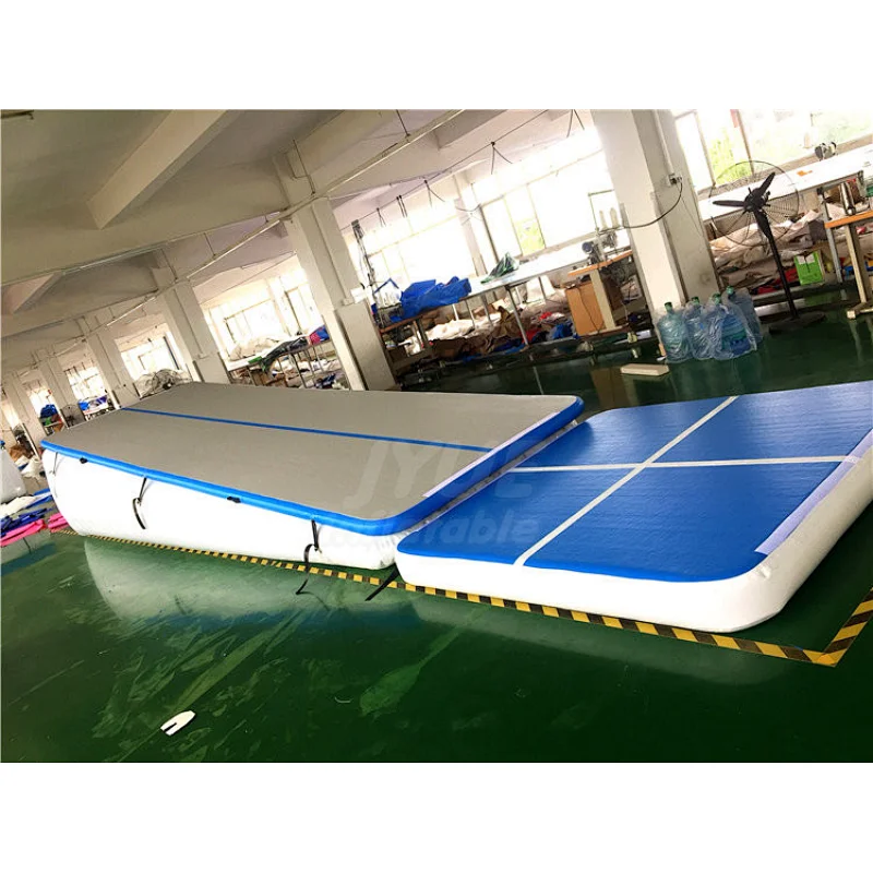 Incline Gymnastics Tumbling Ramp Inflatable Wedge Tumble Track For Training
