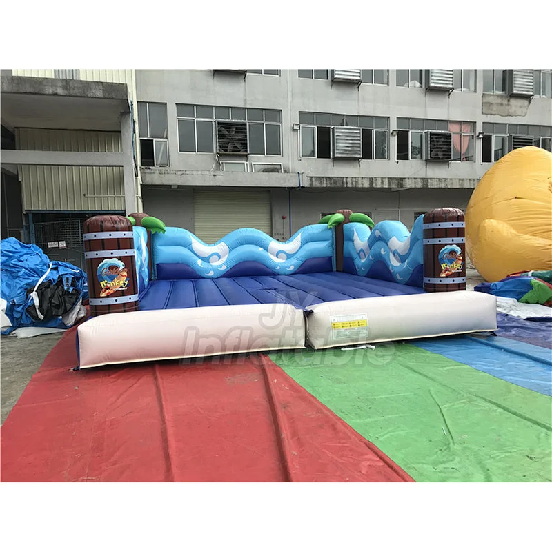 Cheap Outdoor Sport Game Inflatable Machine Surf Simulator With Mattress Rodeo Surf