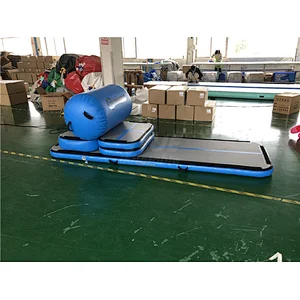 Thick Density Drop Stitch 2700gsm Bouncing Air Beam Roller Inflatable Air Track Set 3m With Free Electric Pump For Training