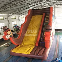 New Colorful Circus Inflatable Jumping Slide With Climb, Camel Theme Dry Slide For Sale