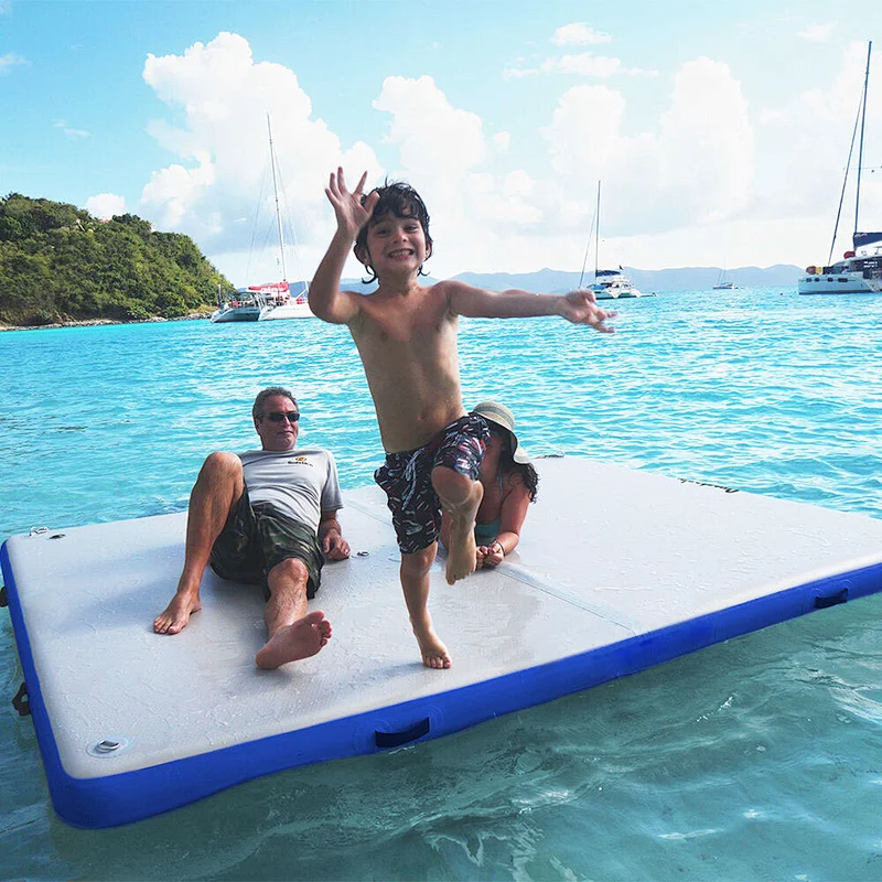 CE Certificate Funny Water Sports Family Water Floats Island Inflatable Yoga Dock With Factory Price