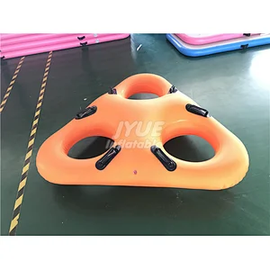 Cheap Fiberglass Water Park Triplet Tube Three Person Water Park Tube For Sale