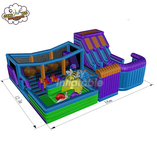 Indoor Kids Inflatable Amusement Park And Playground Inflatable Theme Park For Sale