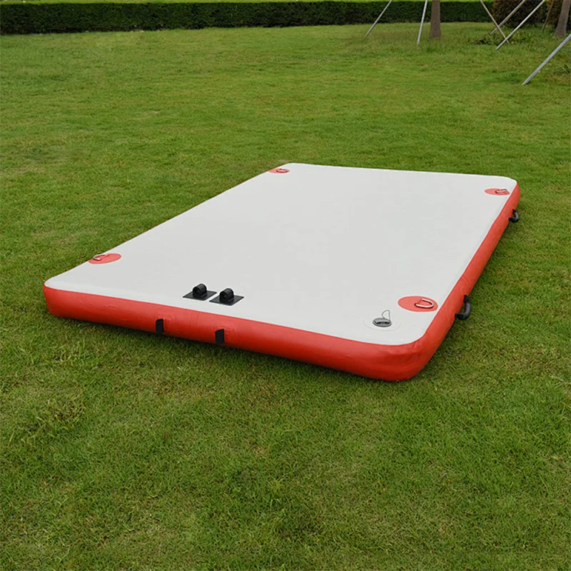 Water Entertainment Drop Stitch Material Anti UV EVA Foam Deck Pad Floating Air Sup Inflatable Yacht Platform Dock