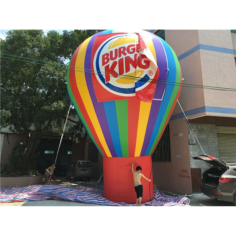 Outdoor Custom Printed Colorful Inflatable Advertising Ground Balloon For Events
