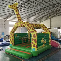 Customized Kids Giraffe Bouncer Jumping Inflatable Bouncer Bouncy Castle For Kids
