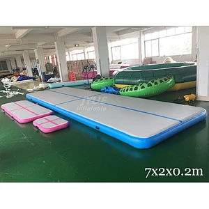 3m/6m/8m/10m/12m Gym Acrobatics Mat Airtrack Floor Tumbling Inflatable Air Track Mint Cheap Gymnastics Equipment Factory