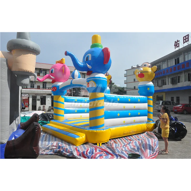 Kids Castle Commercial Juming Bouncy Castle Inflatable Animal Bounce House