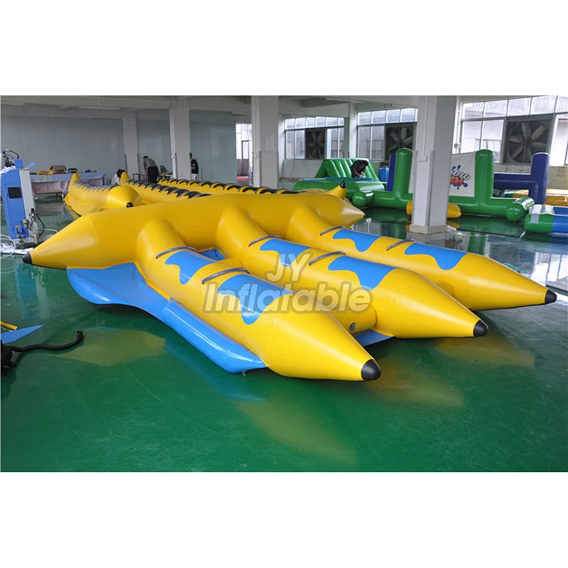 PVC Inflatable Ocean Float Rider 6 Seats Fly Fish Towable Tube Inflatable Flying Fish For Water Sport Game