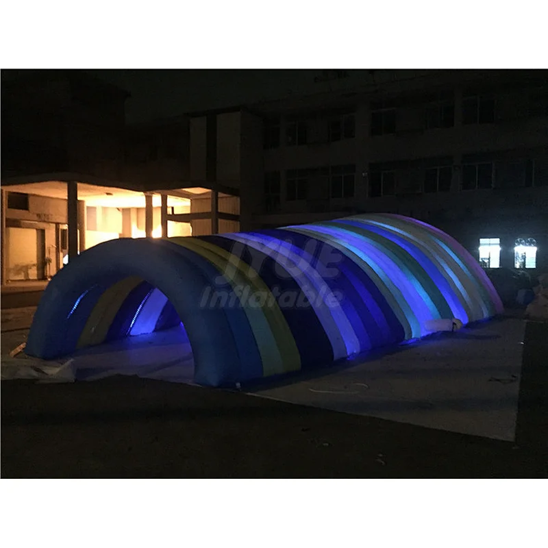 Hot Sale Large Light Tent Inflatable Stage Tunnel Event Led Arch Tent For Advertising