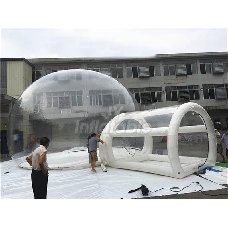 Outdoor Tunnel Clear Bubble Camping Tent Inflatable Bubble Tent House For Sale