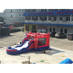 Spider-Man Kids Fun Bounce Castle Commercial Inflatable Bounce House With Slide