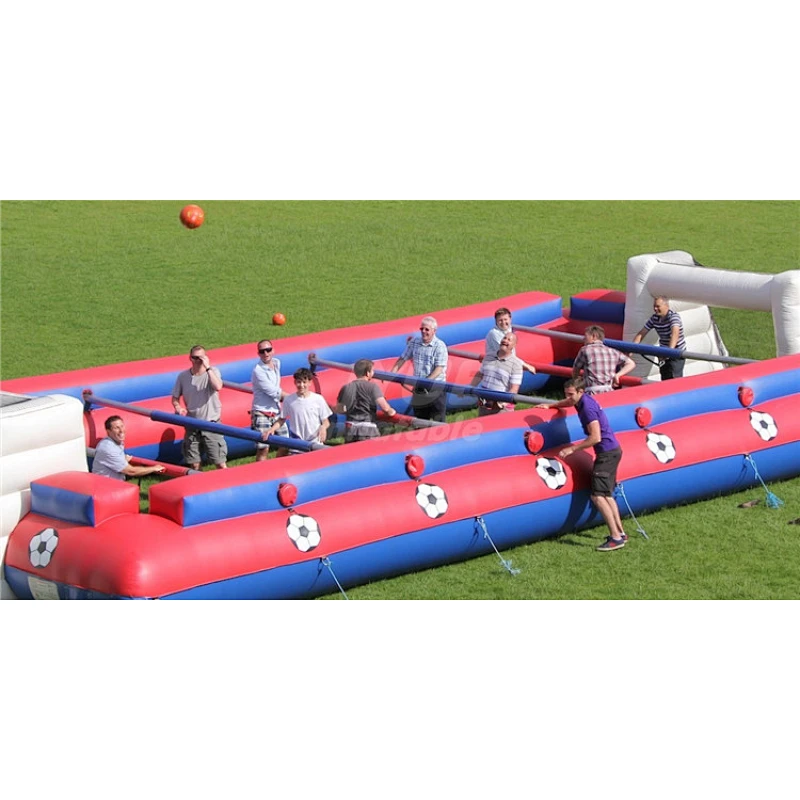 Popular Inflatable Table Football Field ,Giant Outdoor Inflatable Human Table Football Games For Sale