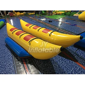 Double Ride Water Banana Boat Inflatable Water Sport With 2 Tubes For Sea
