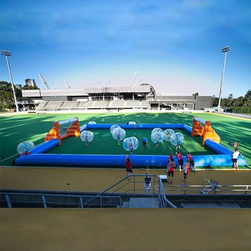 High Quality New Indoor Portable Water Soap Soccer Filed Inflatable Football Field For Sale