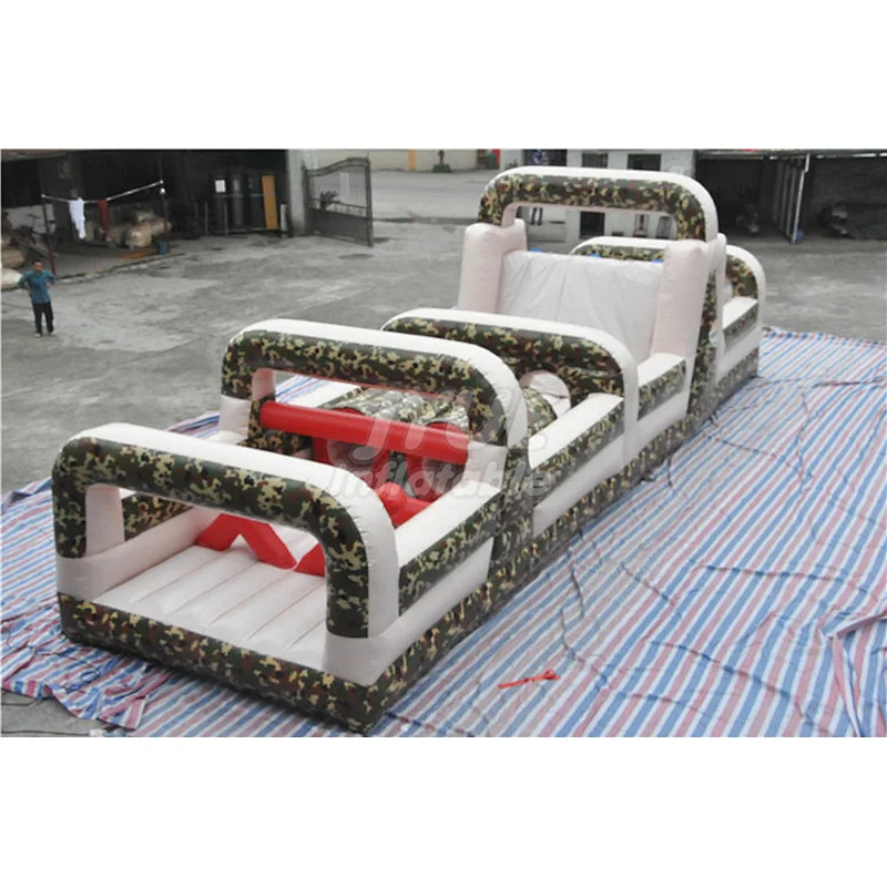 Factory Price Military Extreme Challenge Boot Camp Inflatable Obstacle Course For Sale