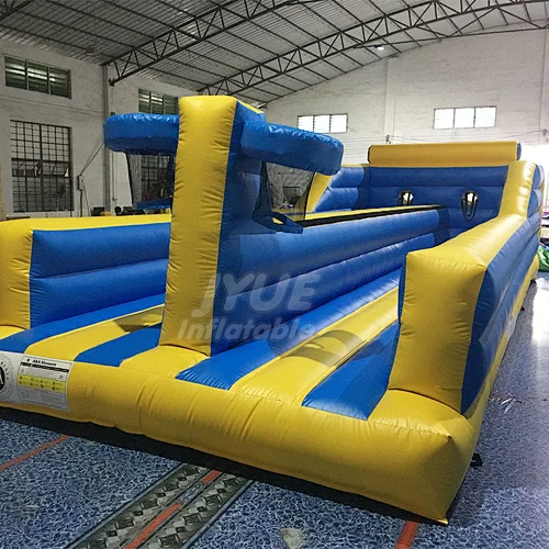Sport Games Competitive Challenge Race Equipment Two Lane Inflatable Bungee Run Race For Sale