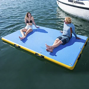 Water Sports Super Strong Inflatable Swim Island Floating Raft Non Slip Inflatable Dock Platform Floating On Water