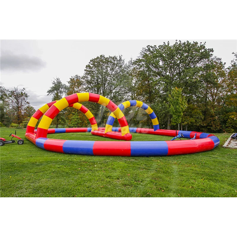 Speeding Karting Track,New Car Racing Games,Inflatable Race Track For Sale 20m