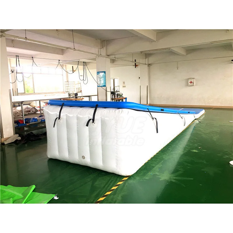 Incline Gymnastics Tumbling Ramp Inflatable Wedge Tumble Track For Training