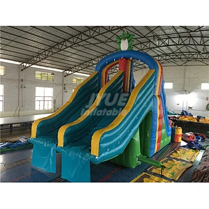 Mini Size Frog Inflatable Pool Slide For Inground Swimming Pools