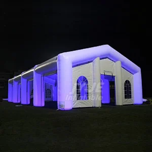 12x6 mts Big Mobile Blow Up Inflatable Wedding Party Tent With LED Light For Outdoor Parties Or Event