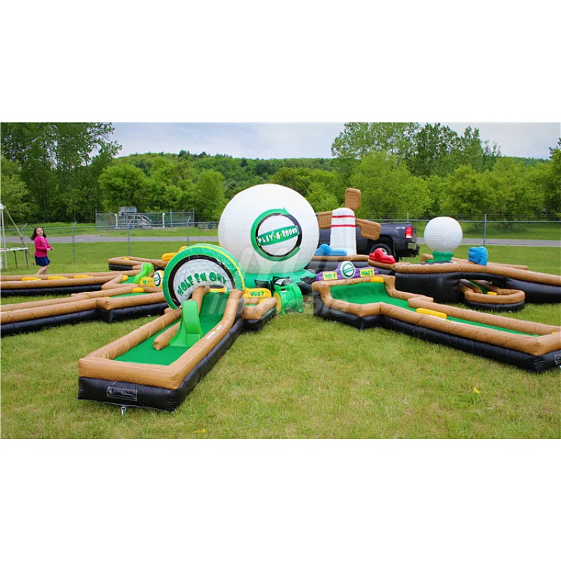 Sports Wquipment Kids Games For Sale, Inflatable Mini Golf ,Best Quality Inflatable Golf Field For Sale