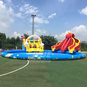 Custom Made Cheap Price Children's Inflatable Ground Water Park